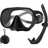 Jwintee Attrezzatura subacquea per adulti, kit subacqueo per adulti, maschera subacquea, vista panoramica anti-perdite occhiali da nuoto antiappannamento occhiali da nuoto panoramica in vetro temperato
