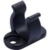 Tidevib Morsetto di prolunga per barra per barca, diametro interno 16 mm, gancio di fissaggio sicuro, timone o montaggio, raccordo in plastica resistente agli spruzzi di sale, per uso marino, nero