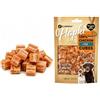 Flamingo Snack per cani - Bastoncini per cani - Hapki Cubetti con pollo e merluzzo - Senza glutine - Senza cereali - 85 g - Flamingo