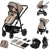 LIONELO Amber Passeggino Trio 3 in 1 da 0 a 48 Mesi fino a 22 kg