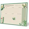 Grupo Erik Planner Settimanale da Tavolo A3 in Italiano Botanical Cacti - Planning Settimanale Orizzontale con 54 Fogli a Strappo, Spazi per Ogni Giorno e Note | Weekly Planner, To Do List Planner