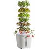 VEVOR Torre Idroponica 30 Fori, Sistema di Coltivazione per Piante Erbe Aromatiche Frutta Verdure Lampada LED per Coltivazione Crescita 35x35x87 cm, Torre Idroponica Serbatoio 20 Litri