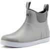 CKWLXQY Stivali da uomo, impermeabili, alla caviglia, antiscivolo, per attività all'aperto, pesca, giardino, scarpe ad alte prestazioni per l'agricoltura, Grigio, 10.5