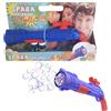 Generico Pistola a Spara Bolle, con Luci LED, Blu e Rosso, Include Soluzione, a Batterie AA