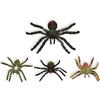 BOHS Dado a Ragno allungabile e Bambini - 4 Pezzi realistici Grandi Giocattoli in Gomma Morbida - Giocattolo di Halloween - Scarabeo