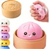 AVZYARDY Dumpling Misterioso Gigante 2026 - Palline Antistress Morbide da Strizzare con Scatola Vaporiera, Giocattolo Fidget Adorabile per Adulti e Operai, Bubble Blower e Squeez-y Gigantes