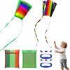 Tranrantic 2 Pezzi Aquilone Bambini,Colorato Aquiloni per I Bambini e Adulti con Lunghe Code,Aquilone Professionaleaquilone Professionale per Giochi da Spiaggia Estate All'aperto