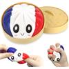 TOGETDREAM Dumpling Squishy con Cestelli per Vapore , La scatola Misteriosa dei Ravioli Divertenti ,Squishy Toy Giocattoli antistress,Squeeze Toy Sensoriale per Bambini e Adulti