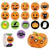 Byhoo Adesivi di Halloween per bambini, 1000 pezzi Byhoo Halloween Pumpkin Bat Spider Stickers Roll, 16 colori e disegni vivaci, busta sigilli Paster per decorazioni per feste di Halloween