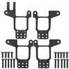 Demeras Ammortizzatore RC Supporto Multiplo per Ammortizzatore Posteriore Anteriore Regolabile Supporto per Torre Compatibile con Auto RC ‑ 4(Nero)