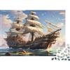 MZLPRWGQKTFD Veliero Mare Puzzle 1000 Pezzi Puzzle per Adulti Tramonto Gioco di Puzzle 1000 Pezzi Relax Arredo Casa 70x50cm/1000pcs