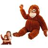 Efymosce Peluche di scimmia Punch, grande peluche di orango da 66 cm, peluche di scimmia ragno per bambini, ideale per fan e amanti degli animali