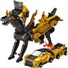 VorPrillynt Drago Transform Macchina Giocattoli, 2 pezzi Robot Giocattolo Giocattoli Auto Robot Transform, Drago Trasforma Macchina Giocattoli, per Bambini Giocattolo Regalo per Ragazzi Ragazze (Dorato)