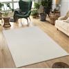 Mias Teppiche Mia's Carpets Theo - moderno a pelo corto con effetto alto-basso, effetto 3D, alta densità di pelo, morbido, design Panglao, crema, 80 x 150 cm