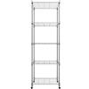 Himimi Scaffale a 5 Ripiani in Filo Metallico su Ruote, Mobile da Cucina, Espositore Regolabile in Altezza per Cucina Domestica L23,2 x W13,8 x H72inch, Cromato