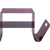 Kare Design Tavolino Lounge News, fucsia, 65x37x42 cm, design minimalista, portariviste integrato, tavolino da divano, in acciaio, stile industrial moderno, per soggiorno