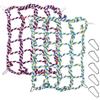 JRSHIRLEYLTD 2 Pezzi Corda Colorata per Uccelli con 8 Ganci,33 × 23 cm Animali Domestici Rete Arrampicata, Rete Corda Arrampicata,Amaca Da Gioco in Poliestere Stimola Esercizio,per Criceti