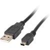 Lanberg Cavo Lanberg USB 2.0 M/Mini USB M 1,8m nero [CA-USBK-10CC-0018-BK]