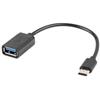 Lanberg Adattore Lanberg USB-C a USB-A M/F OTG 2.0 15cm Nero