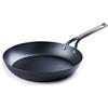 BK Black Steel Padella Pre-Stagionata in Acciaio al Carbonio da 30 cm, Compatibile con Induzione, Forno e Arrosto fino a 350°C, Durevole e Professionale, Nero