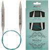 KnitPro 36109 - Ferri circolari Mindful, 12,00 mm, 80 cm, colore: verde blu, 12 mm