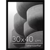 Americanflat Cornice 30x40 cm Nera - Cornice per Foto 40x30 cm con Bordo Sottile e Pannello Protettivo in Plastica - Portafoto con Ganci Seghettati Integrati per Pareti