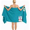 Komfortec Telo da Bagno XXL 100x200 cm, Spugna 100% Cotone, Turchese | Morbido, Assorbente e ad Asciugatura Rapida; Telo Doccia, Telo Mare, per Sauna, Spa e Lettino Massaggio