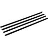 FMprofessional Cannucce in plastica riutilizzabili, diametro 6 x 230 mm, cannucce riutilizzabili, cannucce sostenibili, portabibite (colore: nero), 50 pezzi