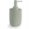Gedy Baku Dispenser Sapone Bagno 310ml, Pompetta Erogatore in ABS e Contenitore Dispenser Sapone Liquido in Resina Colore Verde Salvia Finitura Opaca, Misure Dosatore Sapone Bagno L7,7xP7,7xH16,6cm