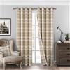always4u Alexandra Cole Tende oscuranti termiche isolanti per soggiorno, camera da letto, viola, oro, beige, 2 pannelli 54 x 95 beige