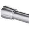 InterDesign iDesign Asta per tenda da doccia 78570, asta corta in acciaio inossidabile senza perforazione, moderna asta telescopica per tenda da doccia per bagno e doccia, argento opaco, 109-191 cm