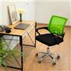 PALUPLUS Sedia da Ufficio Smart in Tessuto a Rete Traspirante VERDE, Misura 53x51x95 cm, Poltrona da Scrivania Girevole 360° con Ruote, Base in Acciaio e Altezza Regolabile, Portata 100Kg -10