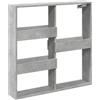 Generico Armadietto a Muro Grigio Cemento 80x15x80 cm Legno Multistrato,Mobili,Scaffalature,Scaffali e mensole per pareti-854547