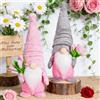 Jiahuade 2 gnomi primaverili con tulipani, mazzi di fiori di Pasqua, gnomo di Pasqua, decorazione primaverile, gnomo con tulipani