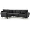Robin Inspire Divano Angolare con Funzione Letto 4 Posti - Divano Letto a L - Sinistro - 2 Vani Contenitore, 5 Cuscini - per Soggiorno Moderno - 250 cm Linda Grafite Scuro