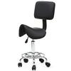 Alightup Sgabello da ufficio, sgabello a rotelle professionale con schienale girevole a 360°, sgabello da sella in altezza regolabile per salone di massaggio, cucina, ufficio, clinica, pub, cucito, pittore
