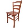 Totò Piccinni Ordine Minimo 2pz, Sedia paesana Venezia in Legno di faggio, ALTISSIMA QUALITA', Robusta, già montata (Ciliegio, Seduta Massello)