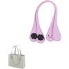 Generico Manici Borsa,Manici per Borse Uncinetto,Manici per Borse Lunghi Corti Sottili Manici in Pelle PU tracolle per O Bag Manici per Borse da Tenere a Mano per la Realizzazione (Rosa, 51CM)
