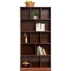 SailorMoon Libreria a 5 livelli, 80 x 24 x 180 cm, libreria da 30 kg, con 7 scomparti, scaffale per ufficio, scaffalatura a cubi, per soggiorno, camera da letto, ufficio, cameretta dei bambini, rovere naturale