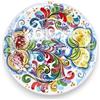 SICILIA BEDDA CAPACI Piatto Ornamentale in Ceramica Caltagirone - Ø 25 cm ca. (1Unità) con Tre opzioni Decoro - Decoro 1