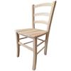 Totò Piccinni Ordine Minimo 2pz, Sedia paesana Venezia in Legno di faggio, ALTISSIMA QUALITA', Robusta, già montata (Grezzo, Seduta Massello)