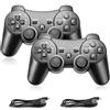 AYWHP 2PCS Controller per PS3, controller wireless Bluetooth per PS3 con tecnologia DualShock, controller ricaricabile ergonomico per PS3