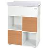italbaby Sistema modulare domino struttura bianca + 2 ante naturali - italbaby