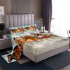 Loussiesd Set di lenzuola con cavallo al galoppo, set di biancheria da letto con decorazioni di animali carini, lenzuolo con angoli Kawaii, lenzuolo piano con cavallo per ragazzi e ragazze, in microfibra