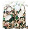 Qingbei Rina pot pourri Gelsomino, pout pourri profumati decorativi Fiori Secchi profumati, di 2 Borse 240G,autunno inverno Ciotola e Vaso Profumati per La Casa Decorazione per Feste,Halloween,Natale