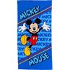 CARTOON Telo Mare Bambino Topolino 70x140 cm Asciugamano Microfibra 100% Poliestere Asciugatura Rapida Telo Spiaggia Piscina Blu Disney Idea Regalo Mickey Mouse