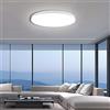 EACLL Plafoniera LED Soffitto, Lampada da Soffitto, Ø30CM 24W 6000K, 2700LM, IP44 Luce Bianco Caldo, Rotonda Bianco Plafoniera Bagno, Non Dimmerabile, per Cameretta, Cucina, Soggiorno, Balcone