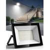 Litglobe 100W Faretto LED da Esterno,6500K Bianca Fredda Faretti Esterno,10000LM Super Luminoso Faro LED,IP66 Impermeabile Fari per Giardino, Cortile, Terrazza, Patio, Garage
