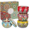 XTDMJ Candele profumate da donna, confezione da 4 candele per aromaterapia in cera di soia naturale, candele profumate per alleviare lo stress, rilassamento del corpo, Natale, compleanno, bagno, yoga