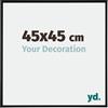 yd. Your Decoration - Cornice 45x45 cm - Nero Opaco - Decorativa Parete in Alluminio con Vetro in acryl - Antiriflesso - 45x45 Cornice - Kent